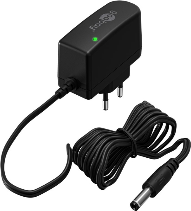 Goobay 12 V nätdel (7,2 W / 0,6 A) med centrumstift (han) 5,5 mm x 2,1 mm i gruppen HJEM, HUS & HAVE / Elektricitet & Belysning / Netværksadaptere hos TP E-commerce Nordic AB (C86881)