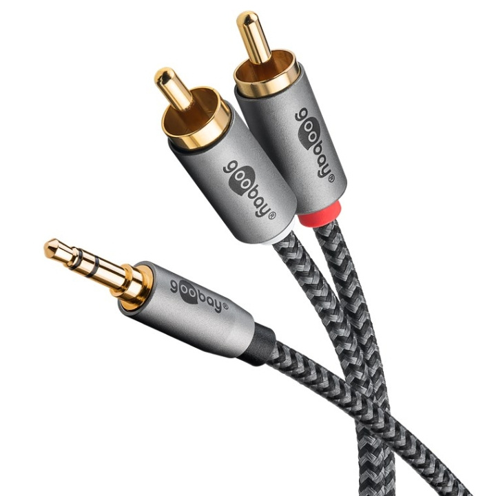 Goobay Ljudadapterkabel AUX, 3,5 mm jack till stereo RCA-kontakt, 0,5 m Pawl 3,5 mm plugg (3-stift, Stereo) > 2x RCA-kontakt (ljud vänster / höger) i gruppen HJEMMEELEKTRONIK / Kabler og adaptere / RCA / Adaptere hos TP E-commerce Nordic AB (C86888)