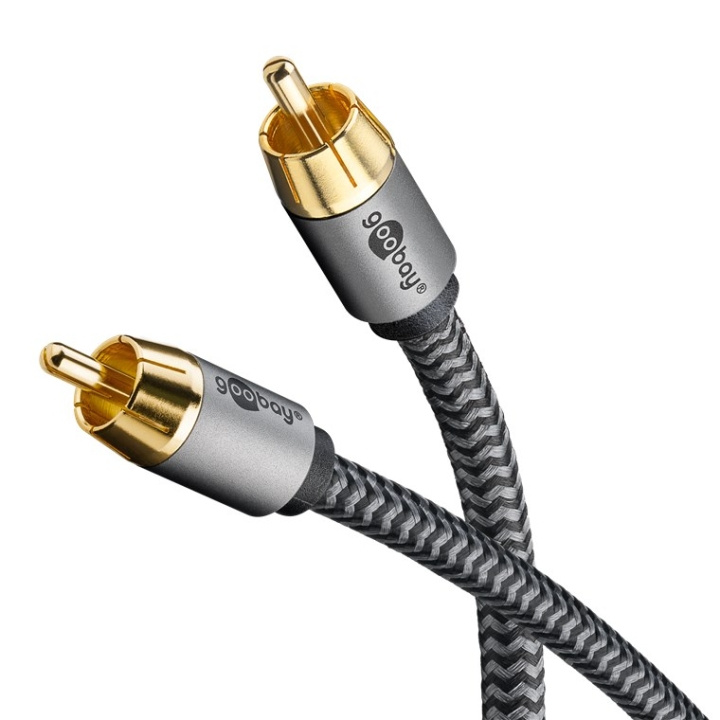 Goobay Mono RCA-kabel, 2 m Cinch kontakten (woofer, Center) > Cinch kontakten (woofer, Center) i gruppen HJEMMEELEKTRONIK / Kabler og adaptere / RCA / Kabler hos TP E-commerce Nordic AB (C86898)