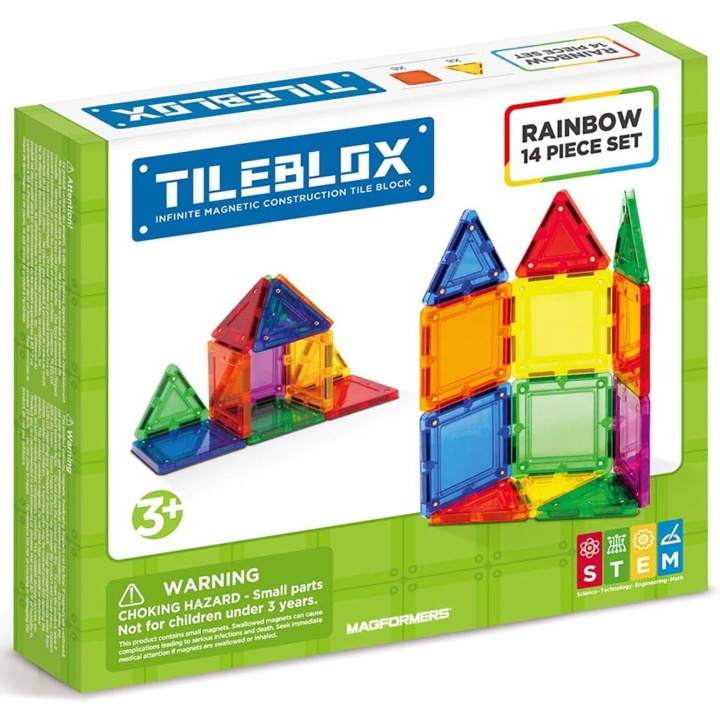 Tileblox Regnbue - sæt med 14 dele (3200) i gruppen LEGETØJ, BØRN & BABY / Legetøj / Bygge legesager / Klodser hos TP E-commerce Nordic AB (C87068)