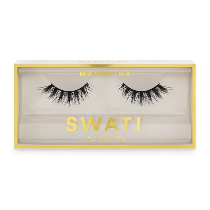 SWATI Faux Mink Lashes Marquina i gruppen SKØNHED & HELSE / Makeup / Øjne og øjenbryn / Falske øjenvipper hos TP E-commerce Nordic AB (C87137)