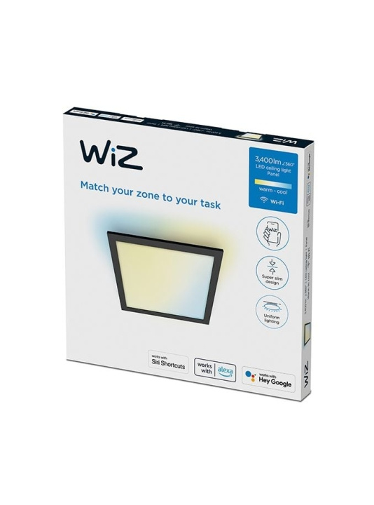 WiZ Panel WiZ Ceiling SQ 36W Black 27-65K TW i gruppen HJEM, HUS & HAVE / Smart hjem / Smart belysning hos TP E-commerce Nordic AB (C87159)