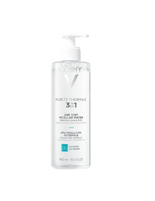 Vichy Pureté Thermale Mineral Micellar Water Face Cleanser 400 ml i gruppen SKØNHED & HELSE / Hudpleje / Ansigt / Rengøring hos TP E-commerce Nordic AB (C87169)