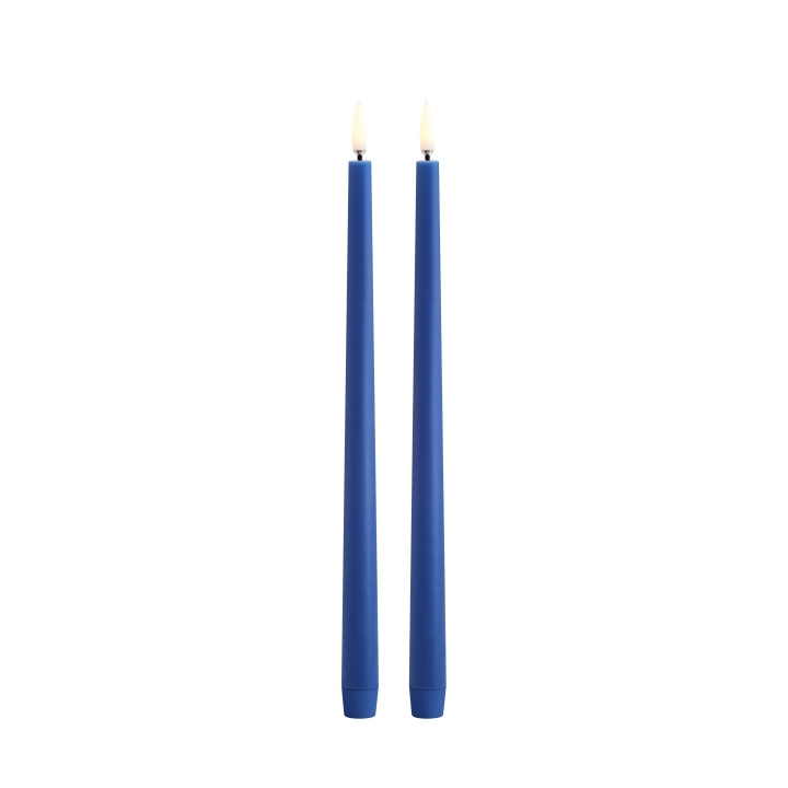 Uyuni LED slim taper candle 2-pack - kongeblå, glat - 2,3x32 cm (UL-TA-RB02332-2) i gruppen HJEM, HUS & HAVE / Smart hjem / Smart belysning hos TP E-commerce Nordic AB (C87222)