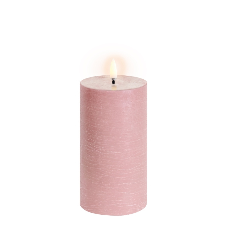 Uyuni LED bloklys - Dusty rose, Rustic - 7,8x15 cm (UL-PI-DR-C78015) i gruppen HJEM, HUS & HAVE / Smart hjem / Smart belysning hos TP E-commerce Nordic AB (C87230)