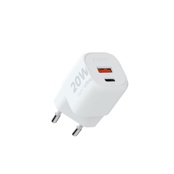 Xtorm 20W GaN2 Ultra Home Charger USB-C PD/USB-A Hvid i gruppen SMARTPHONES & TABLETS / Opladere og kabler / Vægoplader hos TP E-commerce Nordic AB (C87235)