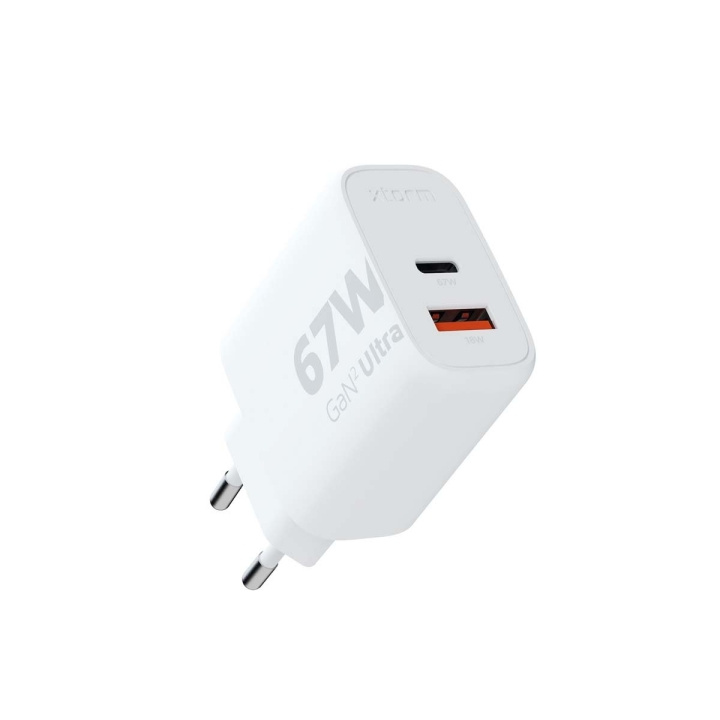 Xtorm 67W GaN2 Ultra Home Charger USB-C PD/USB-A Hvid i gruppen SMARTPHONES & TABLETS / Opladere og kabler / Vægoplader hos TP E-commerce Nordic AB (C87237)