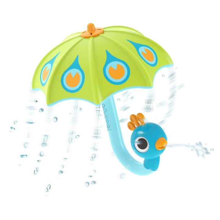 Yookidoo Fill \'N\' Rain påfugleparaply - grøn - (YO40223) i gruppen LEGETØJ, BØRN & BABY / Udeleg & Sport / Vandleg, bad og strand hos TP E-commerce Nordic AB (C87247)