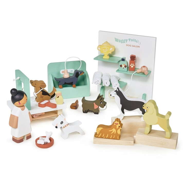 Tender Leaf Dukkehus-sæt - Waggy Tails hundesalon - (TL8168) i gruppen LEGETØJ, BØRN & BABY / Legetøj / Figurer, miniaturer og tilbehør hos TP E-commerce Nordic AB (C87259)