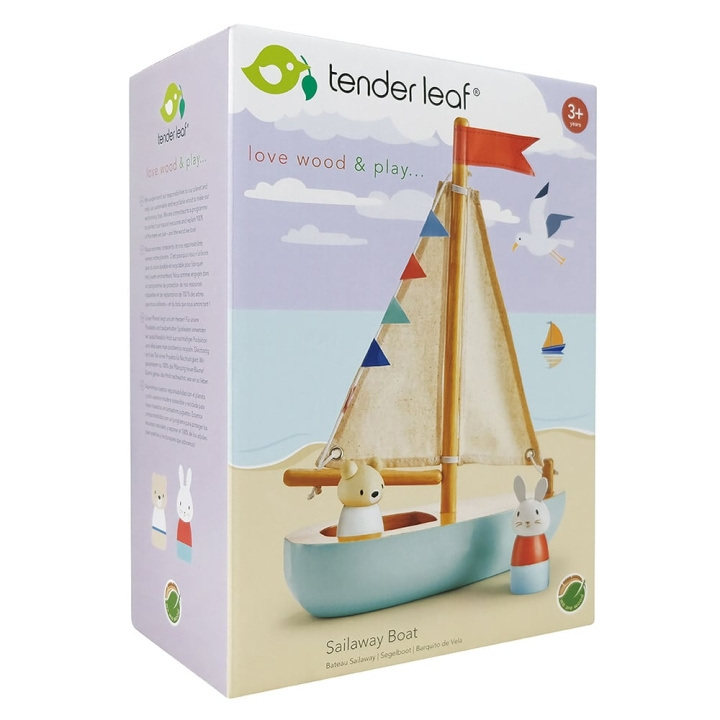 Tender Leaf Sejlende båd - (TL8382) i gruppen LEGETØJ, BØRN & BABY / Legetøj / Legetøjsbiler hos TP E-commerce Nordic AB (C87276)