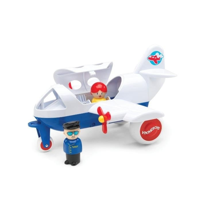 Viking Toys Jumbo-fly m/2 pers (130011) i gruppen LEGETØJ, BØRN & BABY / Legetøj / Legetøjsbiler hos TP E-commerce Nordic AB (C87333)