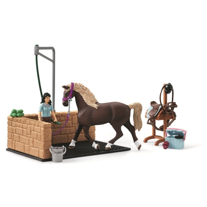 Schleich Horse Club - Vaskeplads med Emily & Luna (42438) i gruppen LEGETØJ, BØRN & BABY / Legetøj / Legesæt hos TP E-commerce Nordic AB (C87552)