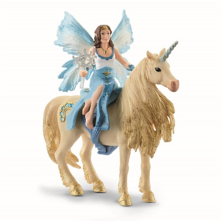 Schleich Bayala - Eyela rider på gylden enhjørning (42508) i gruppen LEGETØJ, BØRN & BABY / Legetøj / Figurer, miniaturer og tilbehør hos TP E-commerce Nordic AB (C87554)