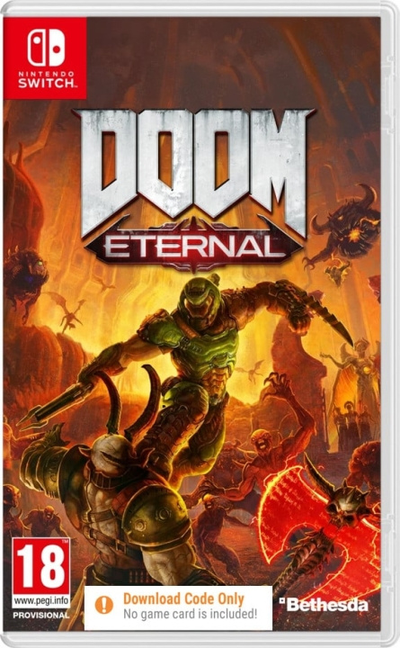 Bethesda Doom Eternal (Code in a Box) i gruppen HJEMMEELEKTRONIK / Spilkonsoller og tilbehør / Nintendo Switch / Spil hos TP E-commerce Nordic AB (C87581)