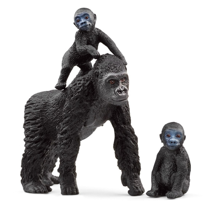 Schleich Det vilde liv - Gorillafamilie (42601) i gruppen LEGETØJ, BØRN & BABY / Legetøj / Figurer, miniaturer og tilbehør hos TP E-commerce Nordic AB (C87612)