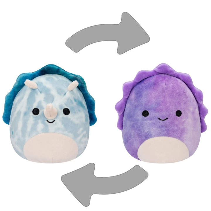 Squishmallows Flip A Mallow 13 cm P17 - Delilah den lilla dino/Jerome den blå dino i gruppen LEGETØJ, BØRN & BABY / Babyleg (0-3 år) / Tøjdyr hos TP E-commerce Nordic AB (C87722)