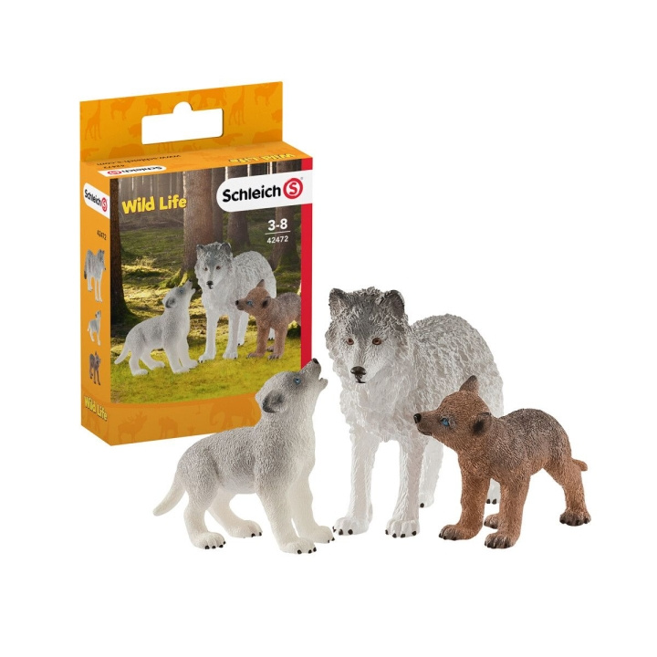 Schleich Wild Life - Ulvemor med hvalpe (42472) i gruppen LEGETØJ, BØRN & BABY / Legetøj / Figurer, miniaturer og tilbehør hos TP E-commerce Nordic AB (C87958)