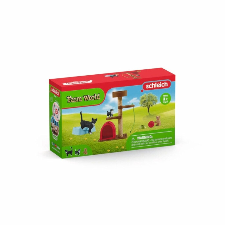 Schleich Farm World - Legetid for søde katte (42501) i gruppen LEGETØJ, BØRN & BABY / Legetøj / Legesæt hos TP E-commerce Nordic AB (C87961)