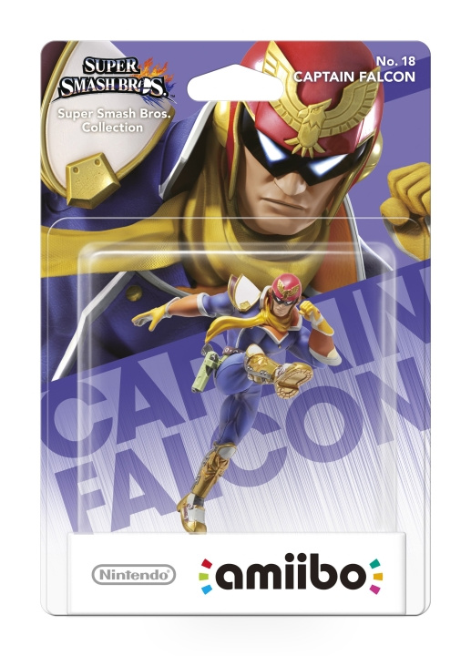 Nintendo Amiibo-figur Kaptajn Falcon i gruppen HJEMMEELEKTRONIK / Spilkonsoller og tilbehør / Nintendo Switch hos TP E-commerce Nordic AB (C87982)