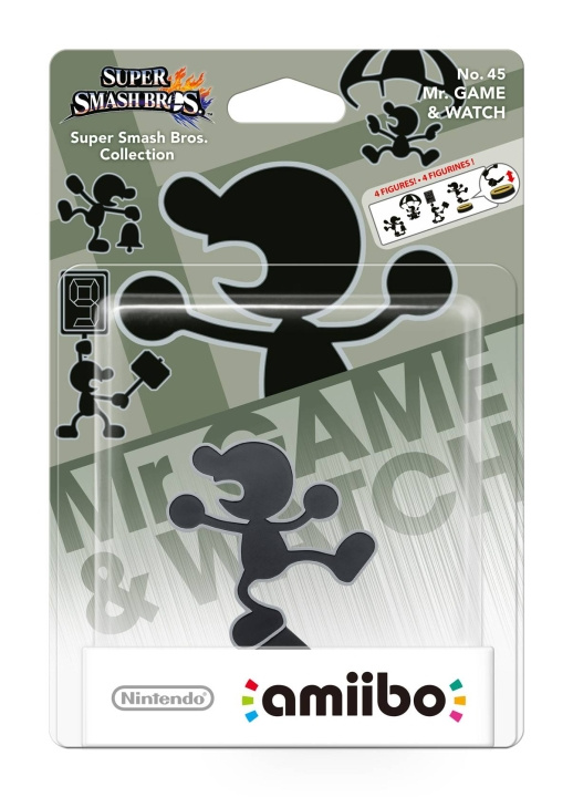 Nintendo Amiibo-figur Mr. Game & Watch i gruppen HJEMMEELEKTRONIK / Spilkonsoller og tilbehør / Nintendo Switch / Tilbehør hos TP E-commerce Nordic AB (C88006)