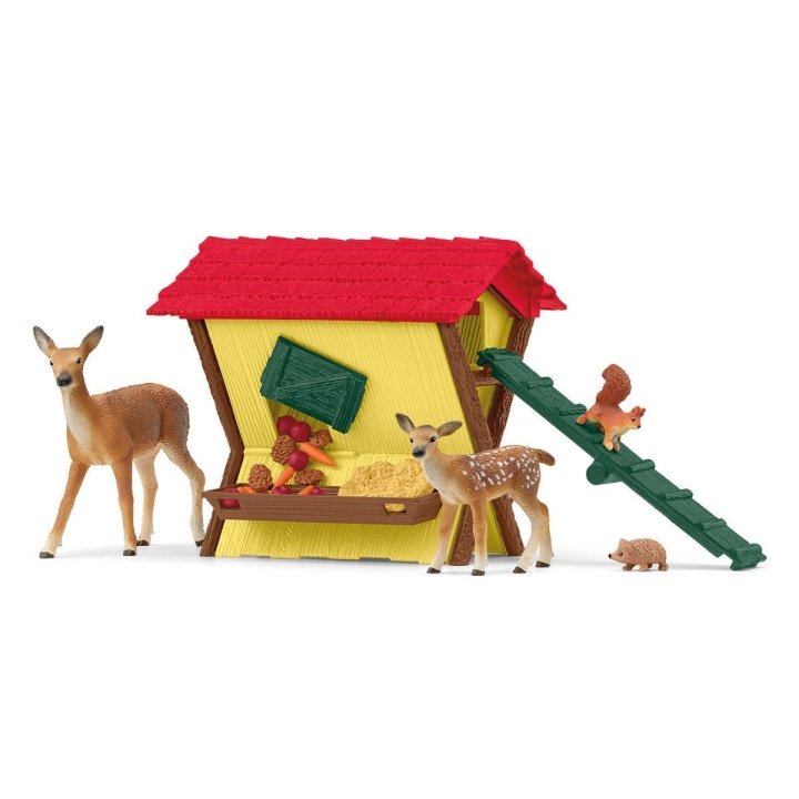 Schleich Farm World - Fodring af skovens dyr (42658) i gruppen LEGETØJ, BØRN & BABY / Legetøj / Figurer, miniaturer og tilbehør hos TP E-commerce Nordic AB (C88043)