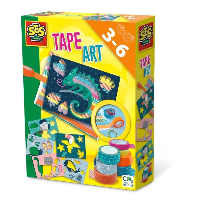 SES Creative Tape art dyr - (S14623) i gruppen LEGETØJ, BØRN & BABY / Legetøj / Hobbyartikler hos TP E-commerce Nordic AB (C88044)