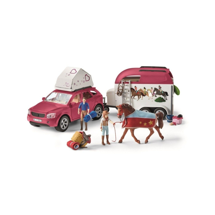 Schleich Horse Club - Hesteeventyr med bil og trailer (42535) i gruppen LEGETØJ, BØRN & BABY / Legetøj / Legesæt hos TP E-commerce Nordic AB (C88084)