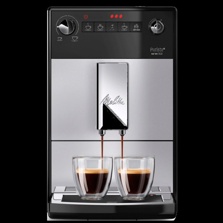 Melitta Purista Silver Helautomatisk kaffemaskin i gruppen HJEM, HUS & HAVE / Husholdningsapparater / Kaffe og espresso / Espressomaskiner hos TP E-commerce Nordic AB (C88215)