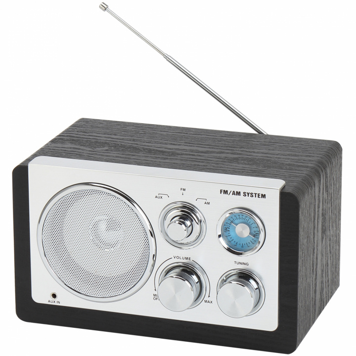 Denver AM/FM analog radio Svart i gruppen HJEMMEELEKTRONIK / Lyd & billede / Hjemmebiograf, HiFi & Bærbar / Radio og vækkeure / Radio hos TP E-commerce Nordic AB (C88267)