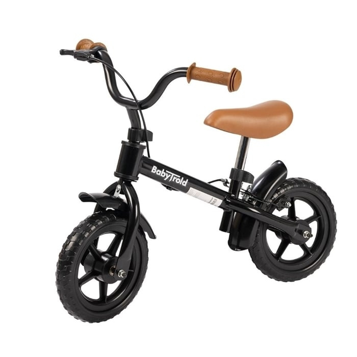 Babytrold Løbecykel - sort/brun i gruppen LEGETØJ, BØRN & BABY / Udeleg & Sport / Cykler og scootere hos TP E-commerce Nordic AB (C88437)