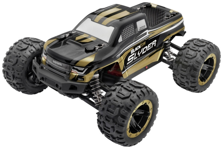 Blackzon Slyder MT 1/16 4WD elektrisk monstertruck - guld (540101) i gruppen LEGETØJ, BØRN & BABY / Radiostyrede / Radiostyrede biler hos TP E-commerce Nordic AB (C88603)