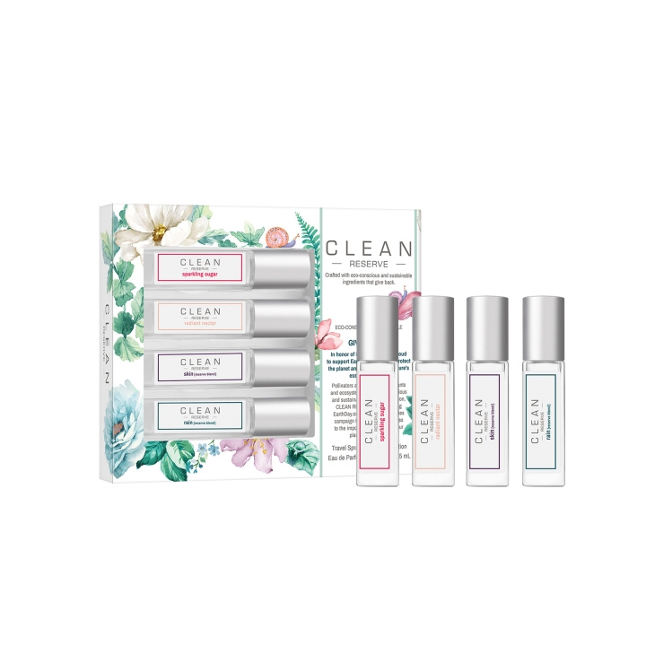 Clean Reserve Spring Layering Collection gavesæt EDP 4 x 5 ml i gruppen SKØNHED & HELSE / Gaveæske / Gaveæske til hende hos TP E-commerce Nordic AB (C88707)