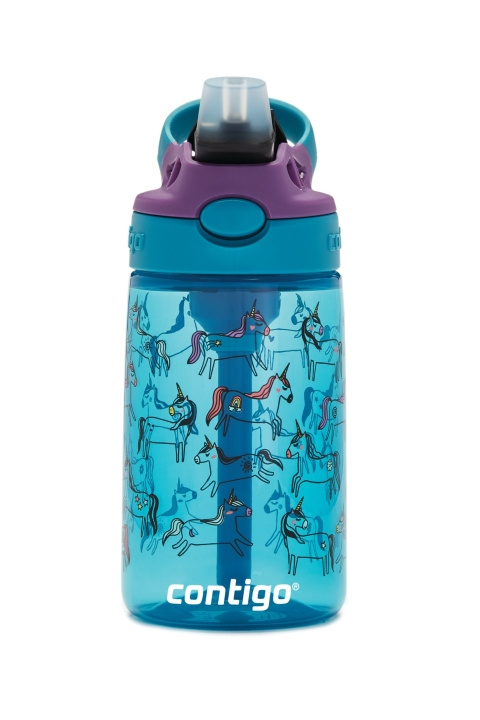 Contigo Easy Clean vandflaske til børn 420 ml - Unicorns i gruppen LEGETØJ, BØRN & BABY / Mad & Drikke / Sutteflasker og tilbehør hos TP E-commerce Nordic AB (C88855)