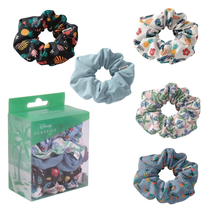 Cerda Hårtilbehør Scrunchies 5 stk - Disney Stitch (2500001914) i gruppen SKØNHED & HELSE / Hår og styling / Hårtilbehør hos TP E-commerce Nordic AB (C88926)