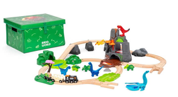 BRIO Dinosaur Deluxe-sæt - 36104 i gruppen LEGETØJ, BØRN & BABY / Legetøj / Bygge legesager / Brio togbaner hos TP E-commerce Nordic AB (C89024)