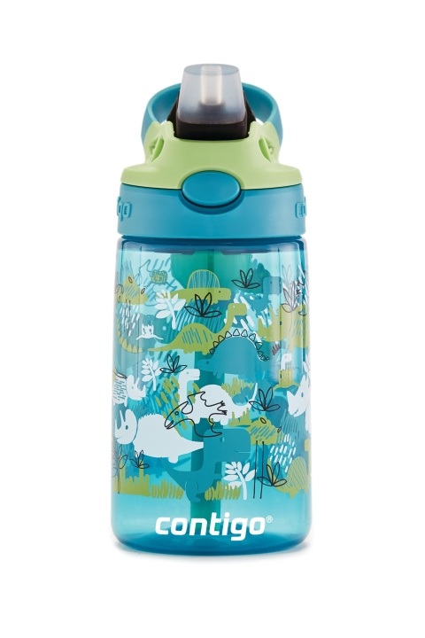 Contigo Easy Clean vandflaske til børn 420 ml - Dinos i gruppen LEGETØJ, BØRN & BABY / Mad & Drikke / Sutteflasker og tilbehør hos TP E-commerce Nordic AB (C89026)