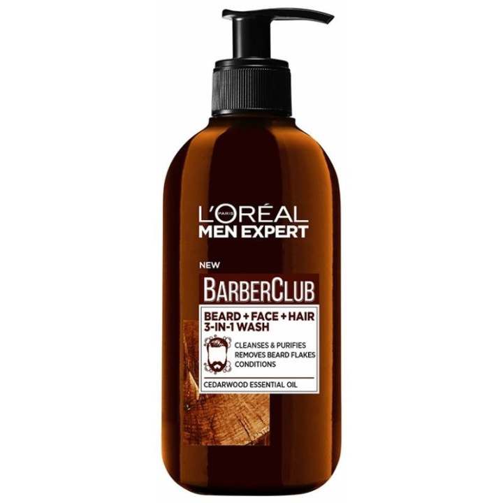 L\'Oréal Men Expert Barber Club skæg- og ansigtsvask 200 ml i gruppen SKØNHED & HELSE / Hår og styling / Skæg pleje / Skæg vask hos TP E-commerce Nordic AB (C89082)