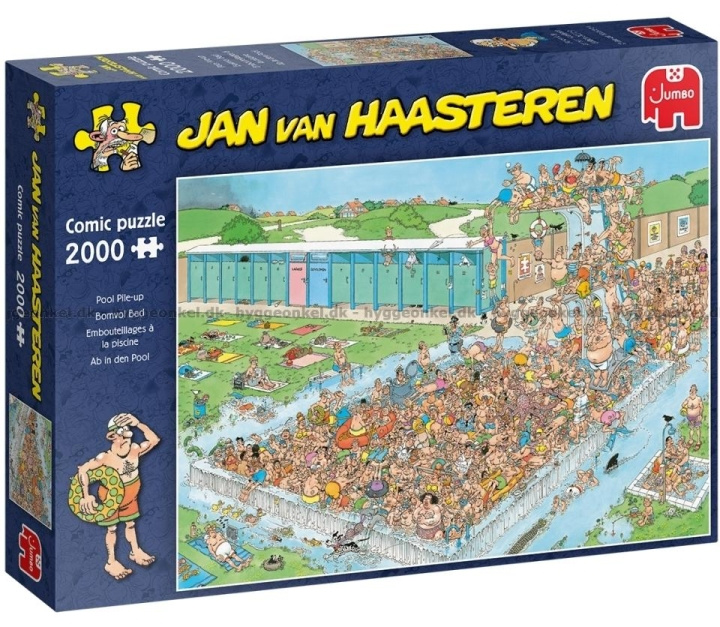 Jan van Haasteren Pool Pile-Up - 2000 stk - (JUM0040) i gruppen SPORT, FRITID & HOBBY / Hobby / Puslespil hos TP E-commerce Nordic AB (C89258)