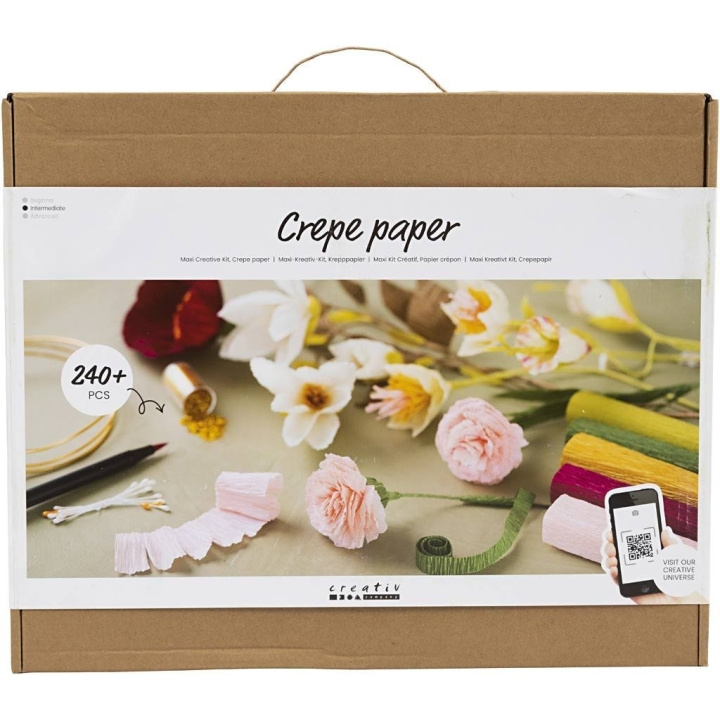 DIY Kit Maxi Creative Kit - crepepapir (97088) i gruppen SPORT, FRITID & HOBBY / Hobby / DIY Kit hos TP E-commerce Nordic AB (C89261)