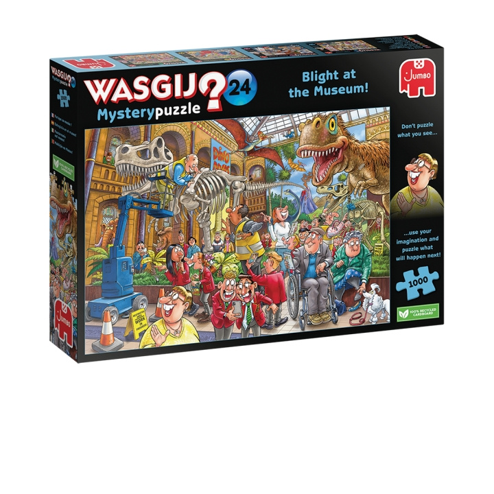 Wasgij Mystery - #24 Blight At The Museum! (1000 brikker) (JUM0014) i gruppen SPORT, FRITID & HOBBY / Hobby / Puslespil hos TP E-commerce Nordic AB (C89430)