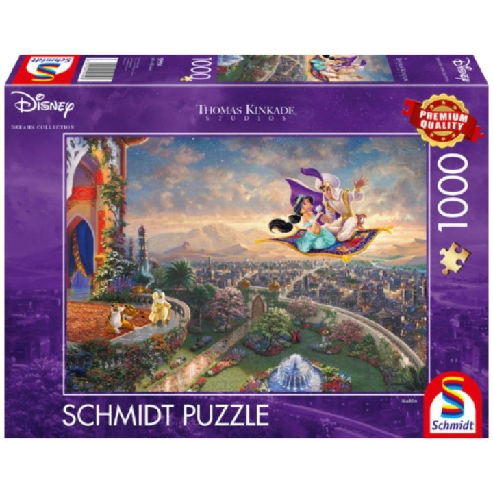 Schmidt Thomas Kinkade: Disney - Aladdin (1000 brikker) (SCH9508) i gruppen SPORT, FRITID & HOBBY / Hobby / Puslespil hos TP E-commerce Nordic AB (C89439)