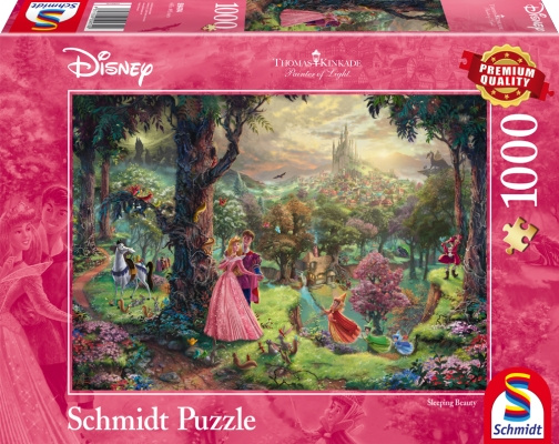 Schmidt Thomas Kinkade: Disney Tornerose (1000 brikker) (SCH9474) i gruppen SPORT, FRITID & HOBBY / Hobby / Puslespil hos TP E-commerce Nordic AB (C89445)