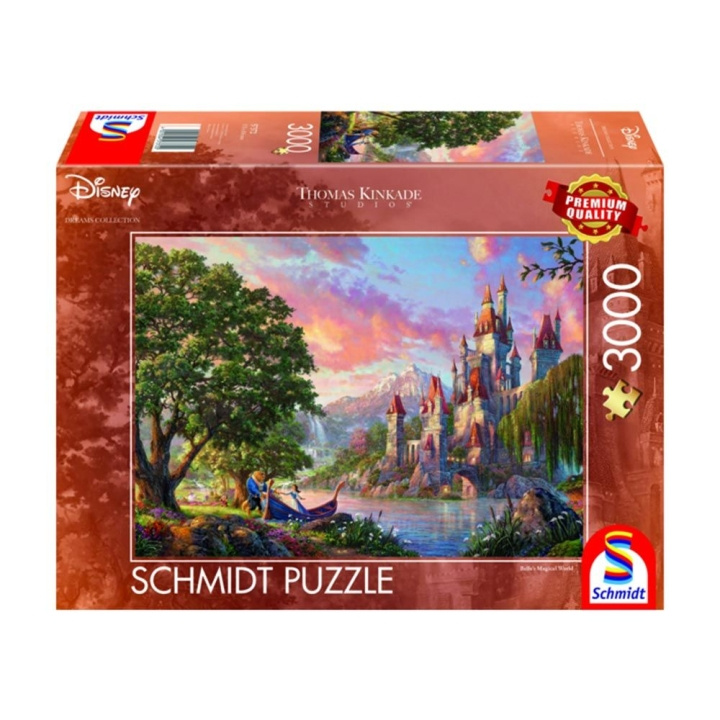 Schmidt Thomas Kinkade: Disney Belle\'s Magical World (3000 brikker) (SCH7372) i gruppen SPORT, FRITID & HOBBY / Hobby / Puslespil hos TP E-commerce Nordic AB (C89451)