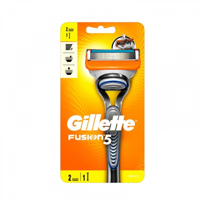 Gillette Fusion Razor + 2 blade i gruppen SKØNHED & HELSE / Hår og styling / Barbering og trimning / Barberskraber og tilbehør hos TP E-commerce Nordic AB (C89533)