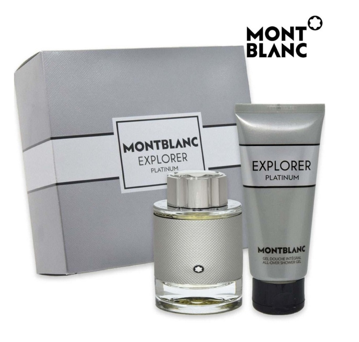 Mont Blanc Explorer Platinum EDP gavesæt i gruppen SKØNHED & HELSE / Gaveæske / Gaveæske til ham hos TP E-commerce Nordic AB (C89597)