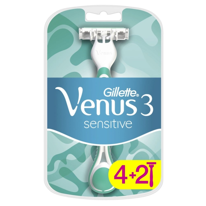 Gillette Venus Sensitive Engangsblade 6 stk i gruppen SKØNHED & HELSE / Hår og styling / Barbering og trimning / Barberskraber og tilbehør hos TP E-commerce Nordic AB (C89620)