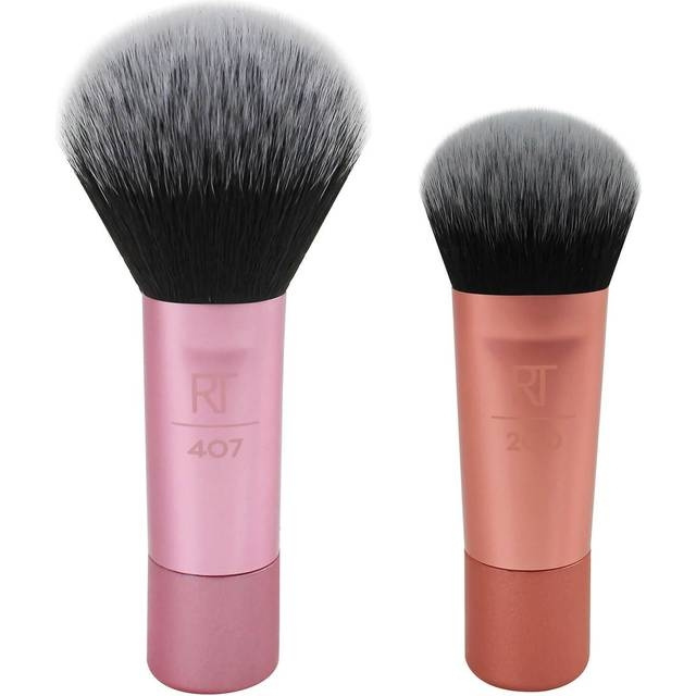 Real Techniques Mini Brush Duo Pink i gruppen SKØNHED & HELSE / Makeup / Værktøj & Makeup sæt / Børster og pensler hos TP E-commerce Nordic AB (C89630)