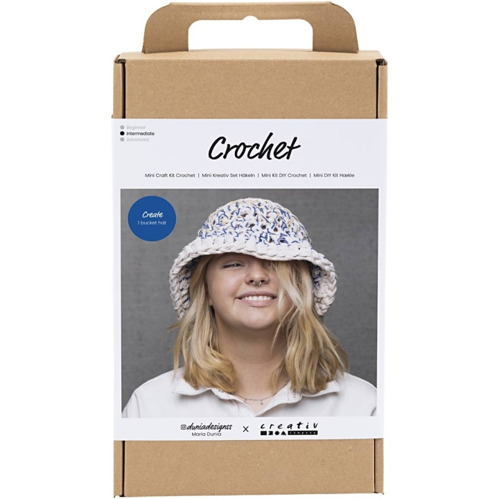 DIY Kit Håndarbejdssæt - Hækling - Chunky Bucket Hat (977646) i gruppen SPORT, FRITID & HOBBY / Hobby / DIY Kit hos TP E-commerce Nordic AB (C89678)