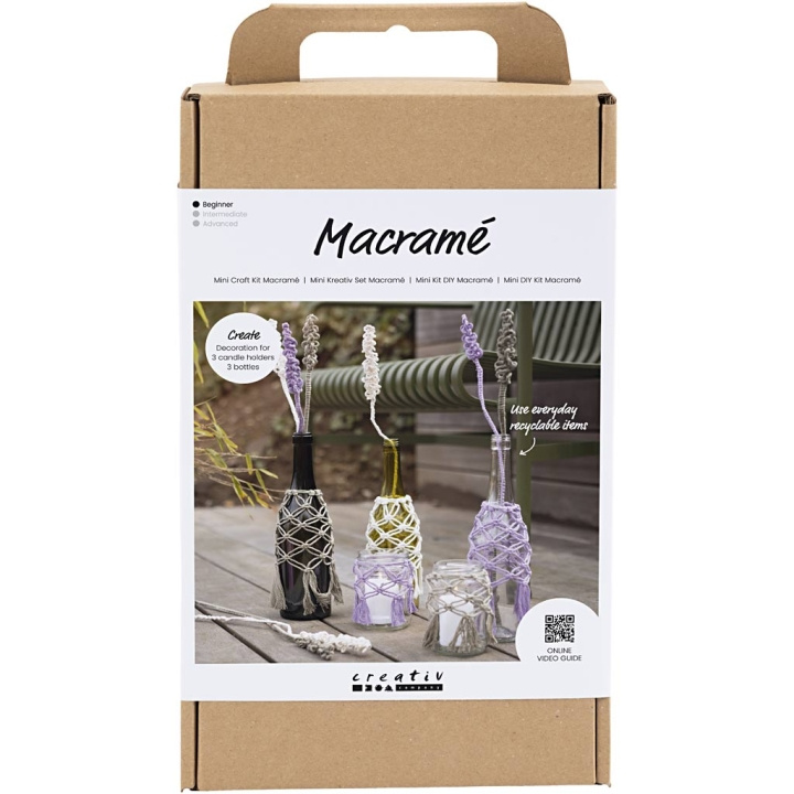 DIY Kit Håndarbejdssæt - Macramé - Glasdekoration (977626) i gruppen SPORT, FRITID & HOBBY / Hobby / DIY Kit hos TP E-commerce Nordic AB (C89679)