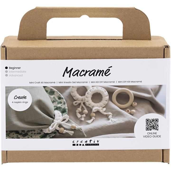 DIY Kit Mini Craft Kit - Macramé - Servietring (977627) i gruppen SPORT, FRITID & HOBBY / Hobby / DIY Kit hos TP E-commerce Nordic AB (C89681)